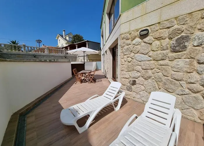 Апартаменты Playa Rapadoira - Bajos Con Terraza Фос