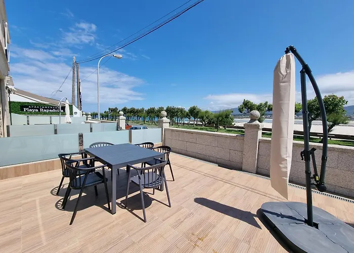 Playa Rapadoira - Bajos Con Terraza Апартаменты Фос