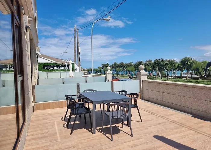 Playa Rapadoira - Bajos Con Terraza Апартаменты Фос